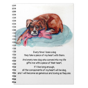 Cuaderno cs 82 pintura acuarela de cachorro y sanación dic
