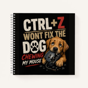 Cuaderno CTRL + Z No Arreglará que el Perro Mastique mi Rat