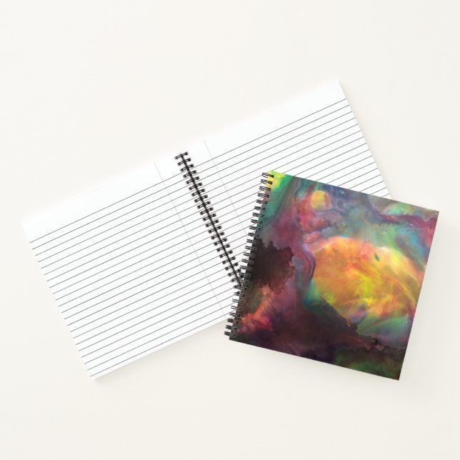 Cuaderno Cuaderno, cuadrado con arte abstracto Johnson (Interior)