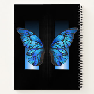 Cuaderno "Cuaderno de fotos de espiral de mariposa azul cap