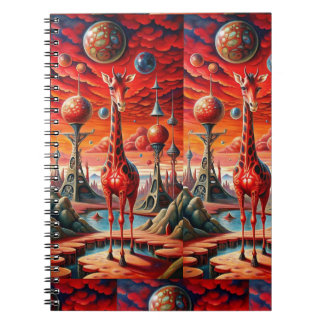 Cuaderno "Cuaderno de sueños de jirafa galáctica"