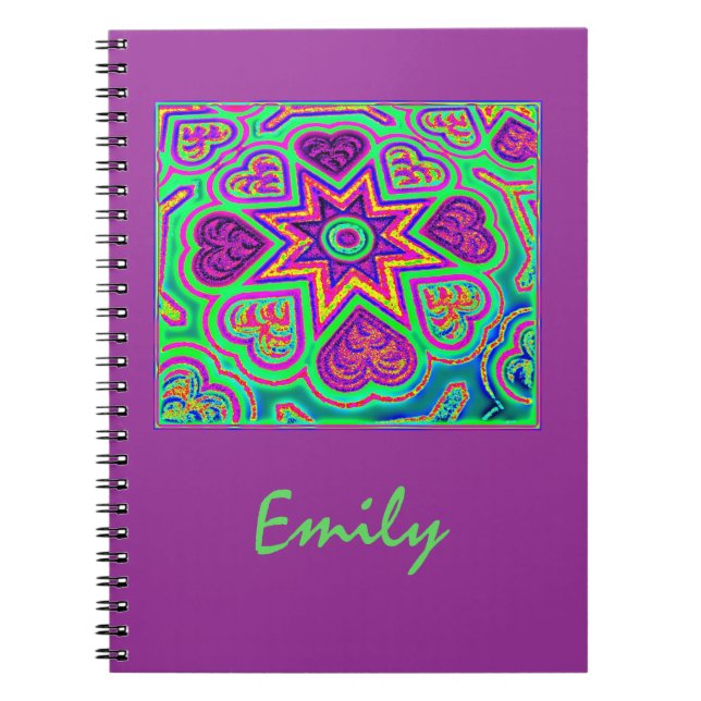 Cuaderno Cuaderno/Diario de Corazón de Menta y Frambuesa (Frente)
