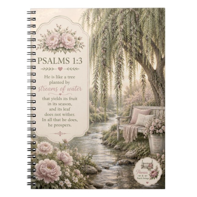 Cuaderno Cuaderno/Diario de Salmos 1:3 (Frente)