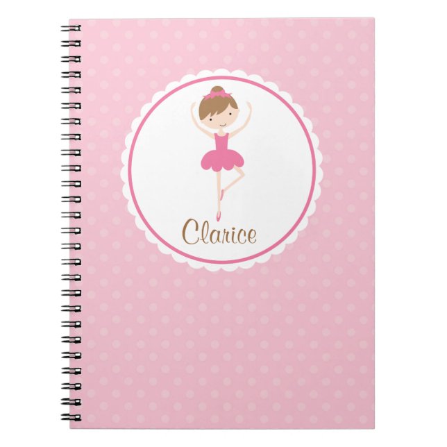 Cuaderno Cuaderno/diario personalizados del ballet para los (Frente)