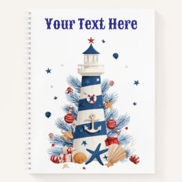 Cuaderno "Cuaderno en espiral de Navidad náutico – Festivo