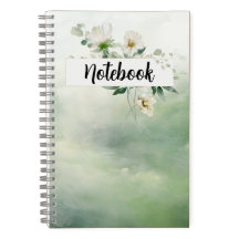 Cuaderno-Floral Verde