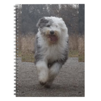 Cuaderno ¡Cuaderno inglés viejo del perro pastor - funcione