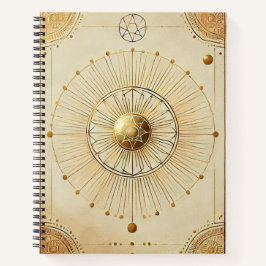 Cuaderno "Cuaderno Inspirador Espiral Golden Sunburst - H