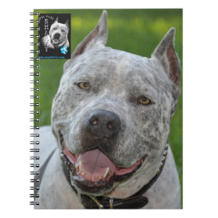 Cuaderno ¡cuaderno @PitBullSharky! Cara feliz de la sonrisa