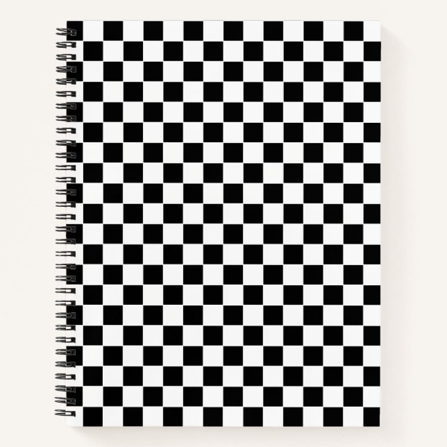 Cuaderno Cuadrado blanco y negro Cuadro de estilo Deluxe de (Anverso)