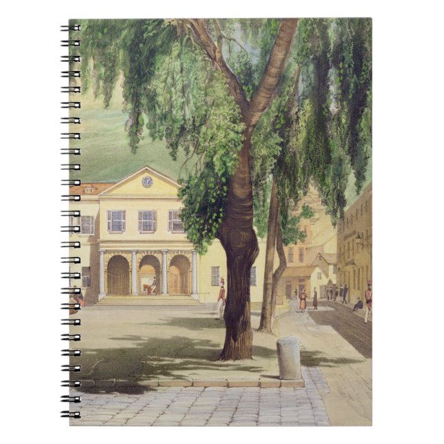 Cuaderno Cuadrado comercial, la biblioteca comercial y (Frente)