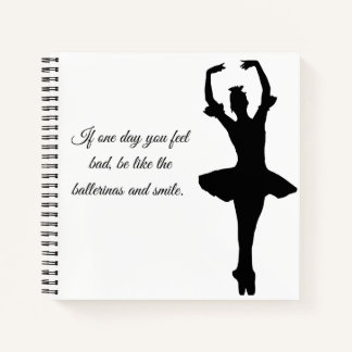 Cuaderno cuadrado de bailarinas