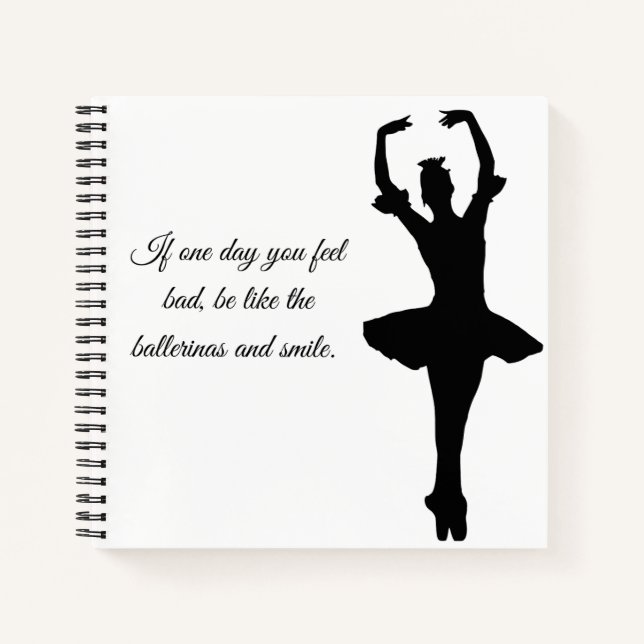 Cuaderno cuadrado de bailarinas (Anverso)