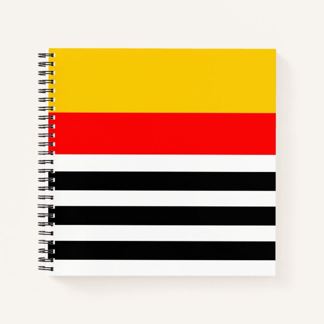 Cuaderno Cuadrado de bloc de notas clásico de banda español (Anverso)