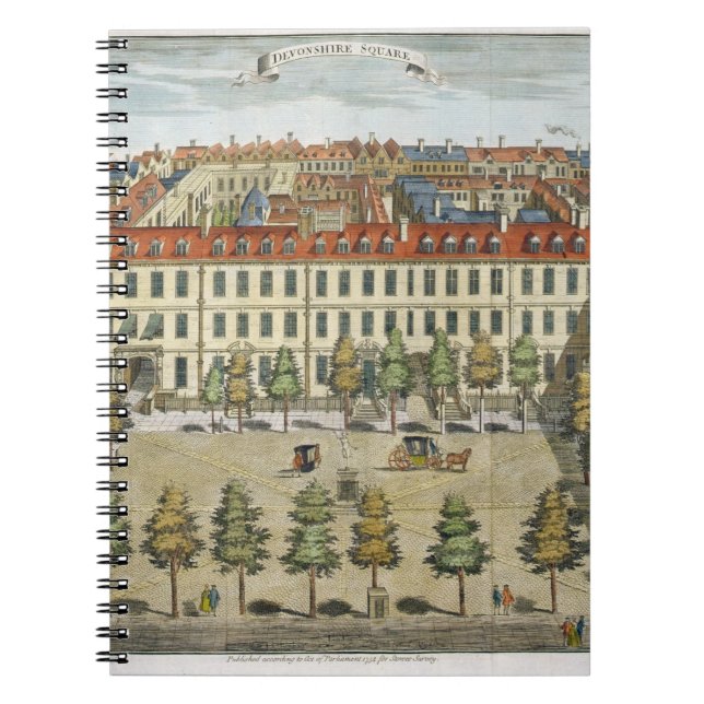 Cuaderno Cuadrado de Devonshire, para la "encuesta sobre el (Frente)