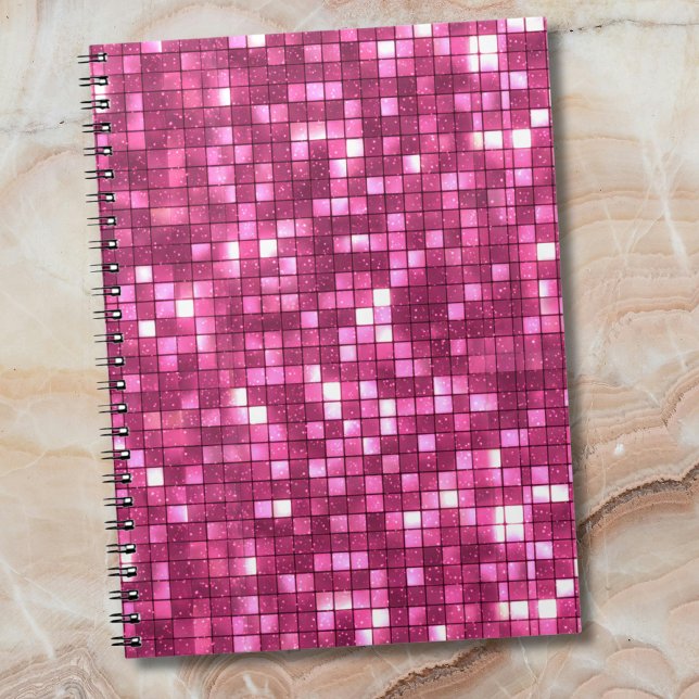 Cuaderno Cuadrado de estilo Disco Rosa Caliente de moda par (Subido por el creador)