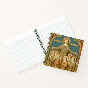 Cuaderno cuadrado de St. Clare de Assisi y Nuns (S