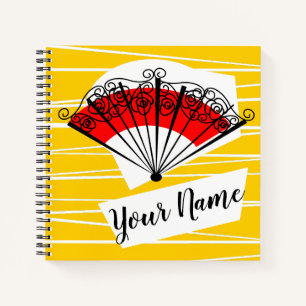 Cuaderno Cuadrado del bloc de notas Nombre del ventilador e