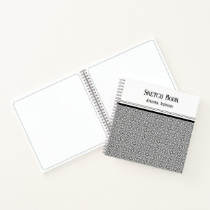 Cuaderno cuadrado minimalista monocromo