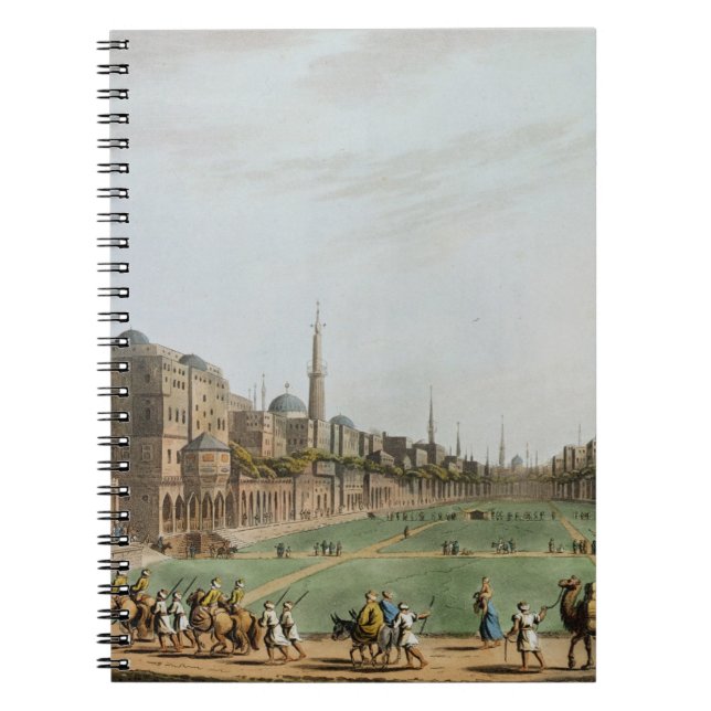 Cuaderno Cuadrado principal en El Cairo magnífico, con el (Frente)