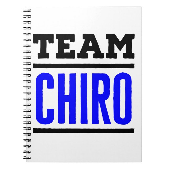 Cuaderno Cuadrado quiropráctico de quiropráctico de equipo (Frente)