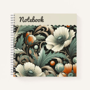 Cuaderno Cuadrado verde azulado de Cachorros y Golden Acant