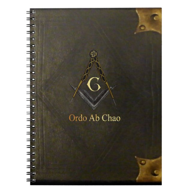 Cuaderno Cuadrado y compás con todo el ojo que ve (Frente)
