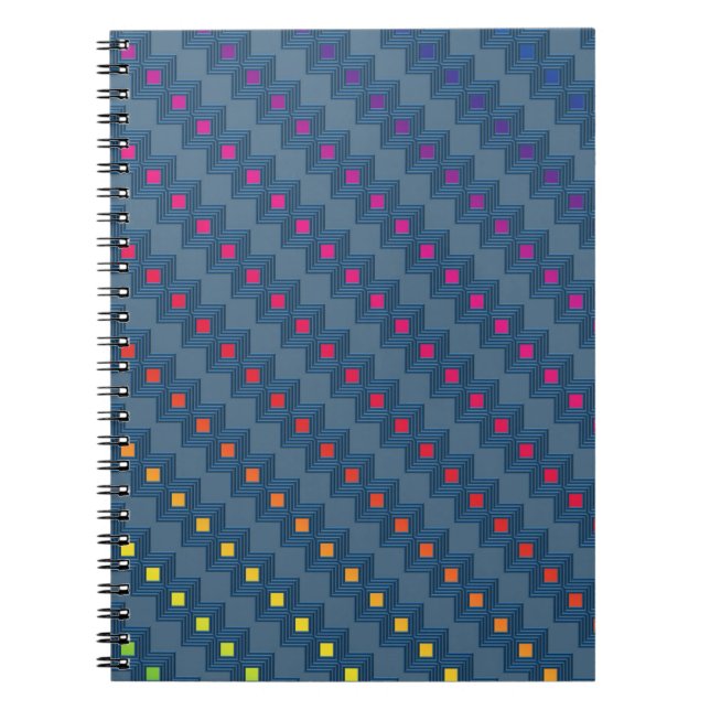 Cuaderno Cuadrados abstractos de Zany (Frente)