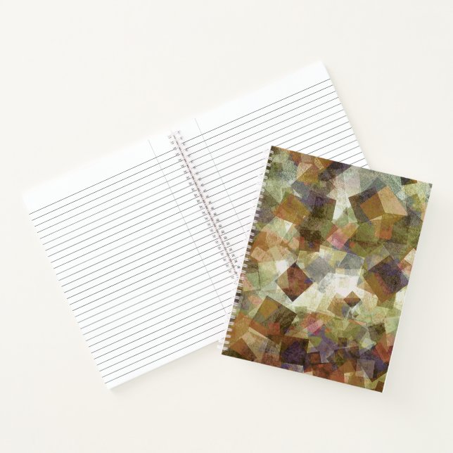 Cuaderno Cuadrados abstractos ligeros (Interior)