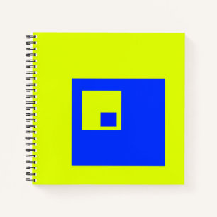 Cuaderno Cuadrados amarillo y azul