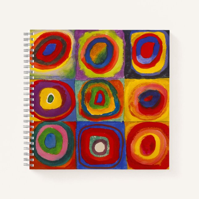 Cuaderno Cuadrados con círculos concéntricos | Kandinsky | (Anverso)