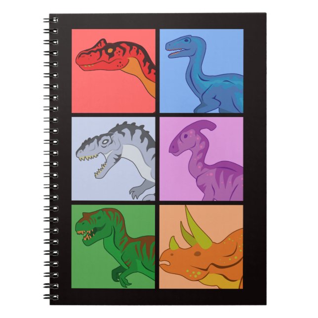 Cuaderno Cuadrados del dinosaurio (Frente)