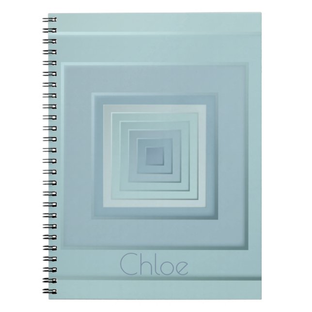 Cuaderno Cuadrados Geométricos con Clase (Frente)