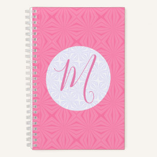 Cuaderno Cuadrados ondulados suaves de color rosa personali