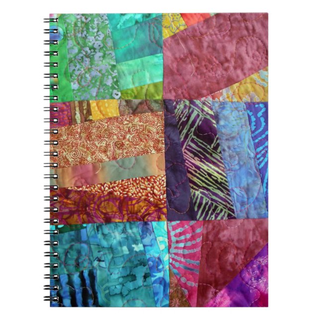 Cuaderno Cuadrados que acolchan del falso batik creativo (Frente)