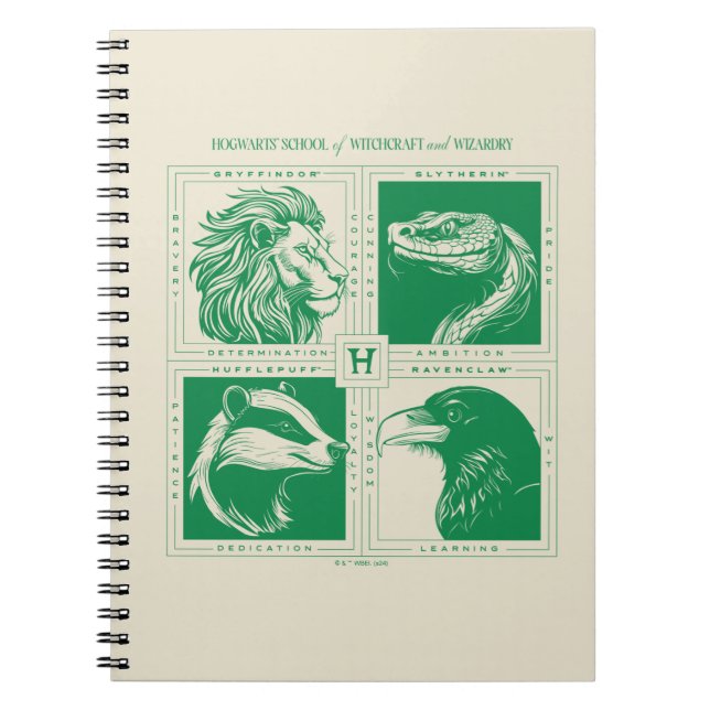 Cuaderno Cuadrícula de animales domésticos HOGWARTS™ (Frente)