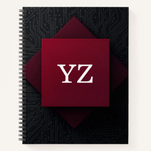 Cuaderno Cuadrícula de tecnología moderna