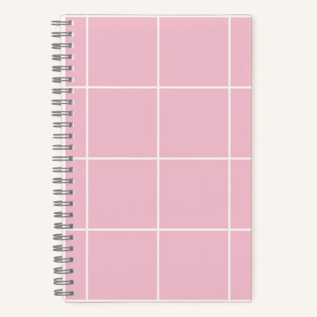 Cuaderno Cuadrícula Mínima de Patrón de Verificación en Col (Anverso)