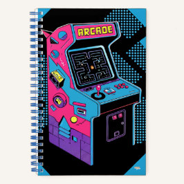 Cuaderno Cuadriculado Arcade Retro