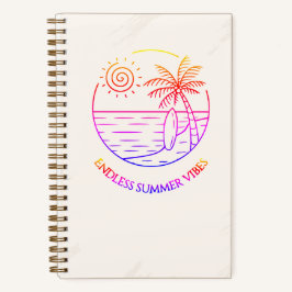 Cuaderno Cuadriculado Vibes de Verano Interminable