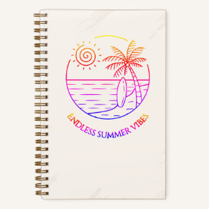 Cuaderno Cuadriculado Vibes de Verano Interminable