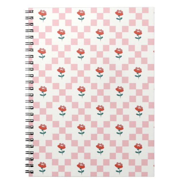 Cuaderno Cuadrillé en rosa (Frente)