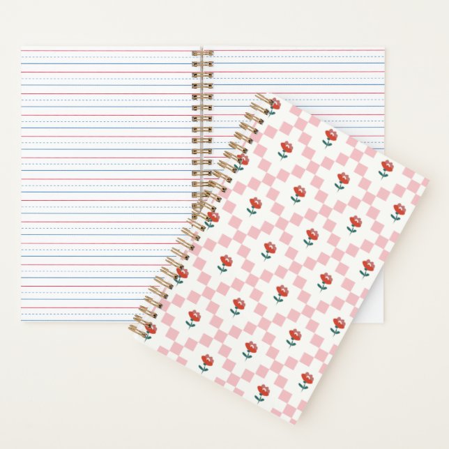 Cuaderno Cuadrillé en rosa (Interior)
