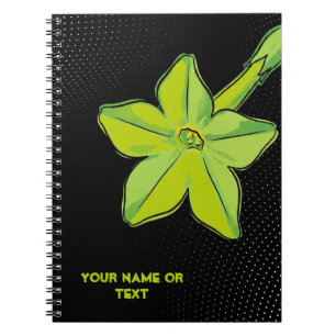 Cuaderno Cuadro botánico Chartreuse: La Nicotiana 'Verde Li