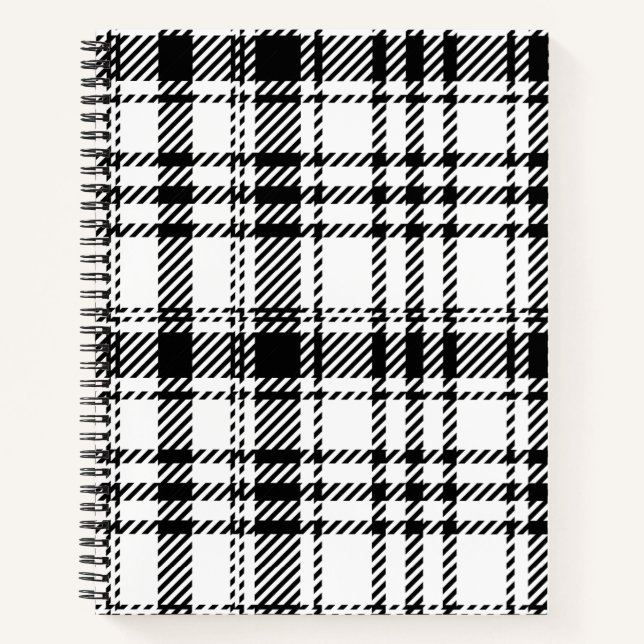 Cuaderno  Cuadro Clásico Negro y Blanco  (Anverso)
