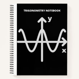CUADERNO CUADRO DE NOTAS DE RÓTULO DE TRIGONOMETRÍA COSINA
