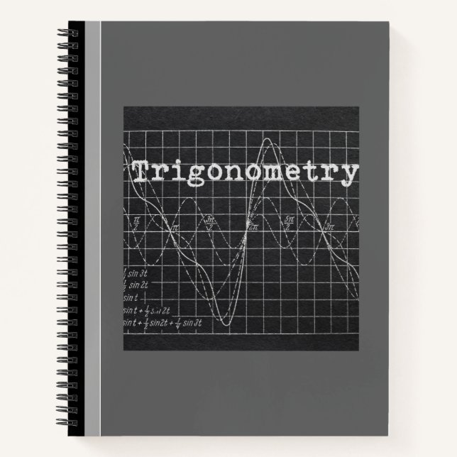 CUADERNO CUADRO DE NOTAS DE TRIGONOMETRÍA (GRIS) (Anverso)