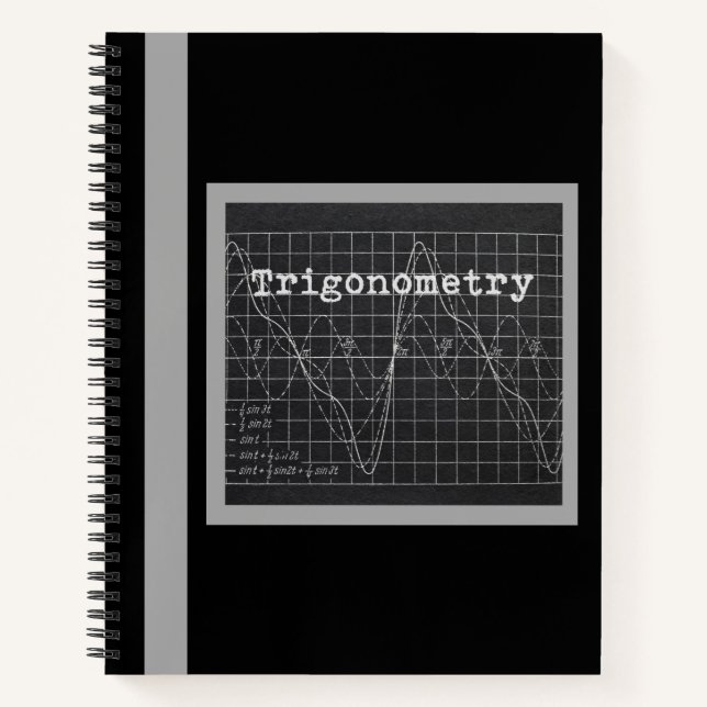 CUADERNO CUADRO DE NOTAS DE TRIGONOMETRÍA (NEGRO) (Anverso)