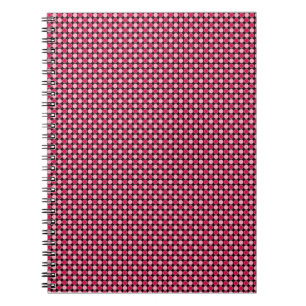 Cuaderno Cuadro de puntos retro rosa