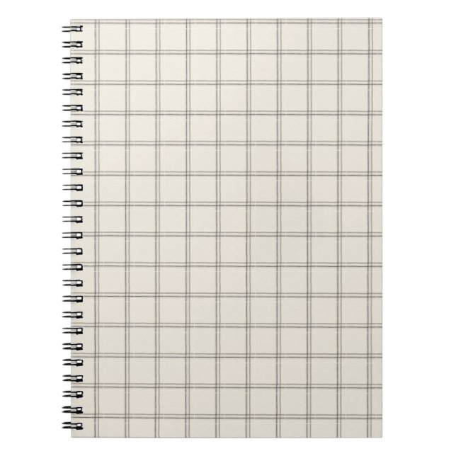 Cuaderno Cuadro de ventana de carbón vegetal (Frente)